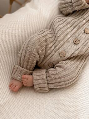 Little B's Ribbed Knit Baby Romper | NB-3M